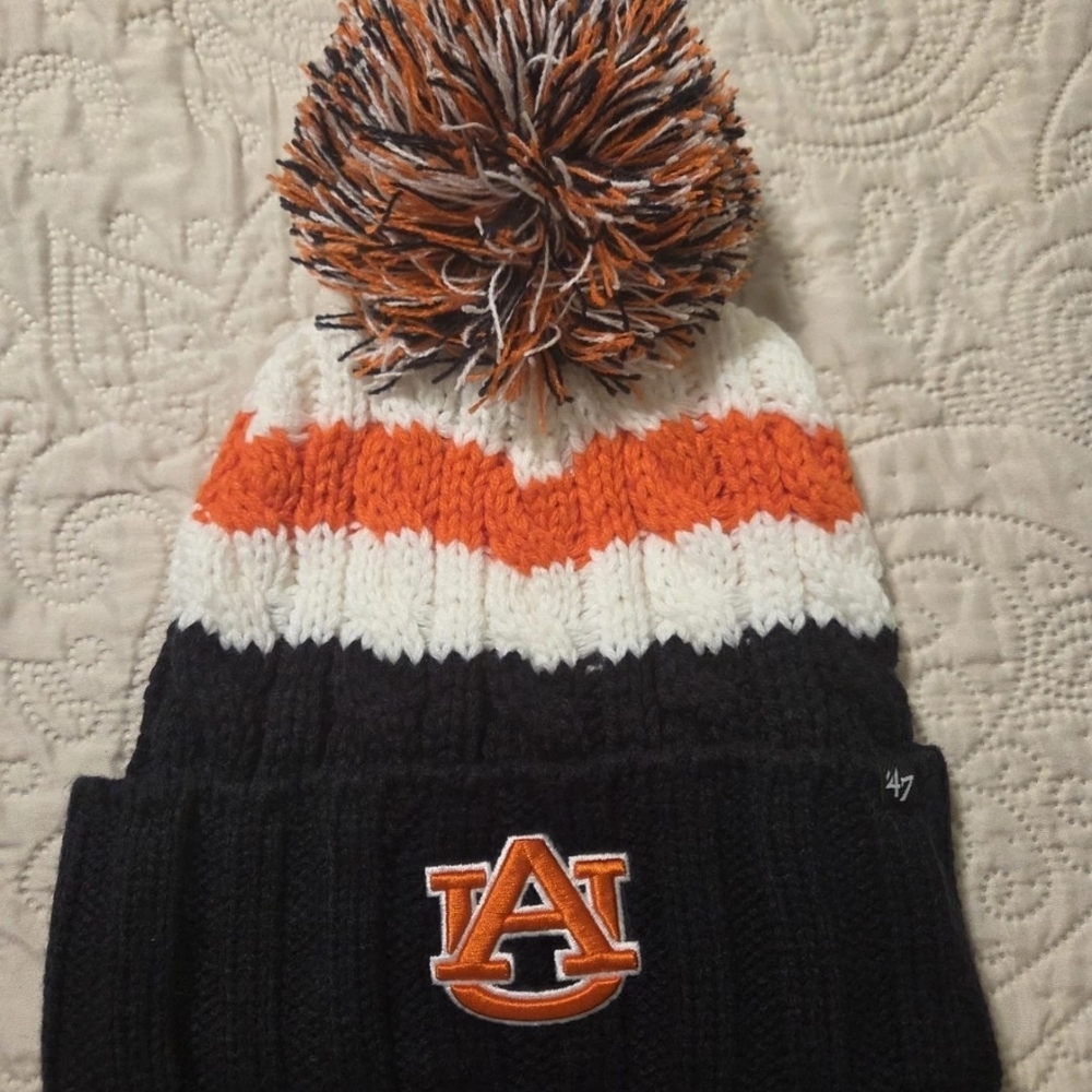 '47 Brand Auburn Knit Beanie with Pom